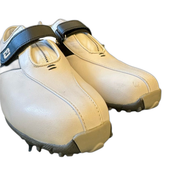 FootJoy LoPro 97157K Ladies Women Spiked White Leather Shoes USA 7.5 Medium - Picture 2 of 5